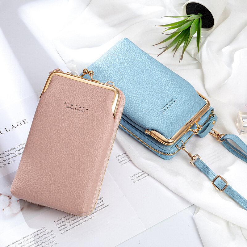 Bolso para teléfono de gran calidad #Pink bolso cruzado para mujer bolso de hombro portátil para viaje de gran capacidad bolso bandolera de moda 