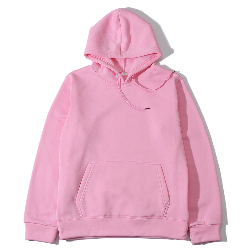 Sudadera con capucha de manga larga para mujer, suéter informal con capucha, ropa cálida de color rosa, 2021