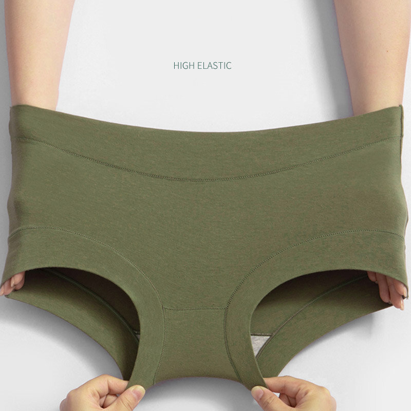 4 Teile/satz Winter Frauen Sicherheit Höschen Baumwolle Unterwäsche Weibliche Nahtlose Unterhosen Einfarbig Plus Größe Gemütliche Boxer Shorts