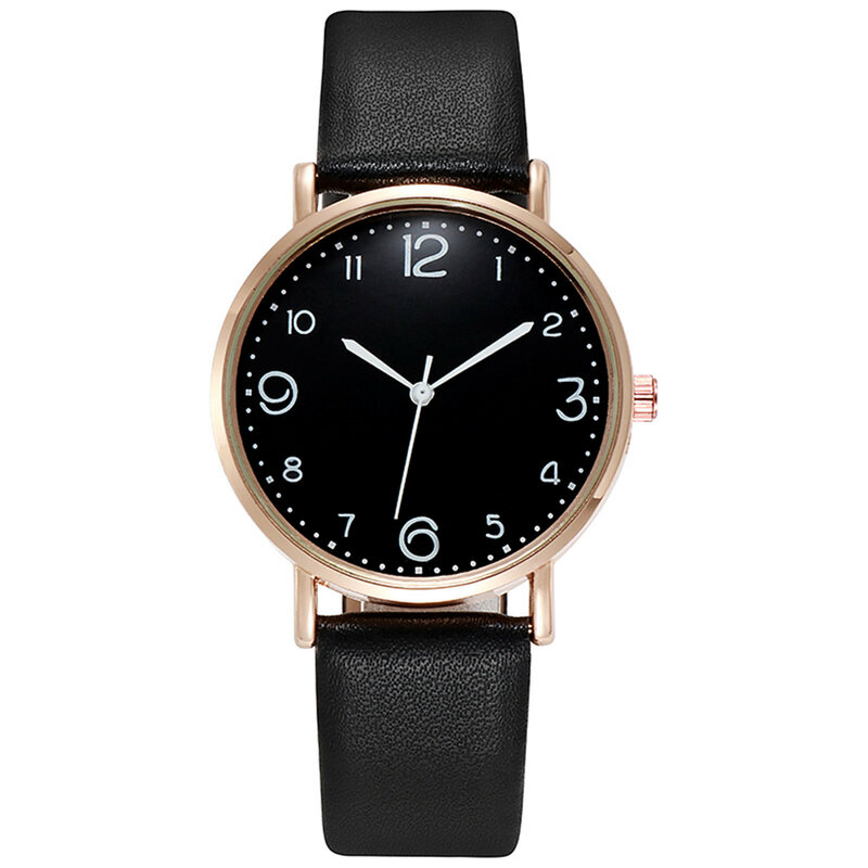 New Women Luxury Quartz Alloy Watch Ladies Fashion Stainless Steel Dial Casual Bracele Watch Leather Wristwatch Zegarek Damski
