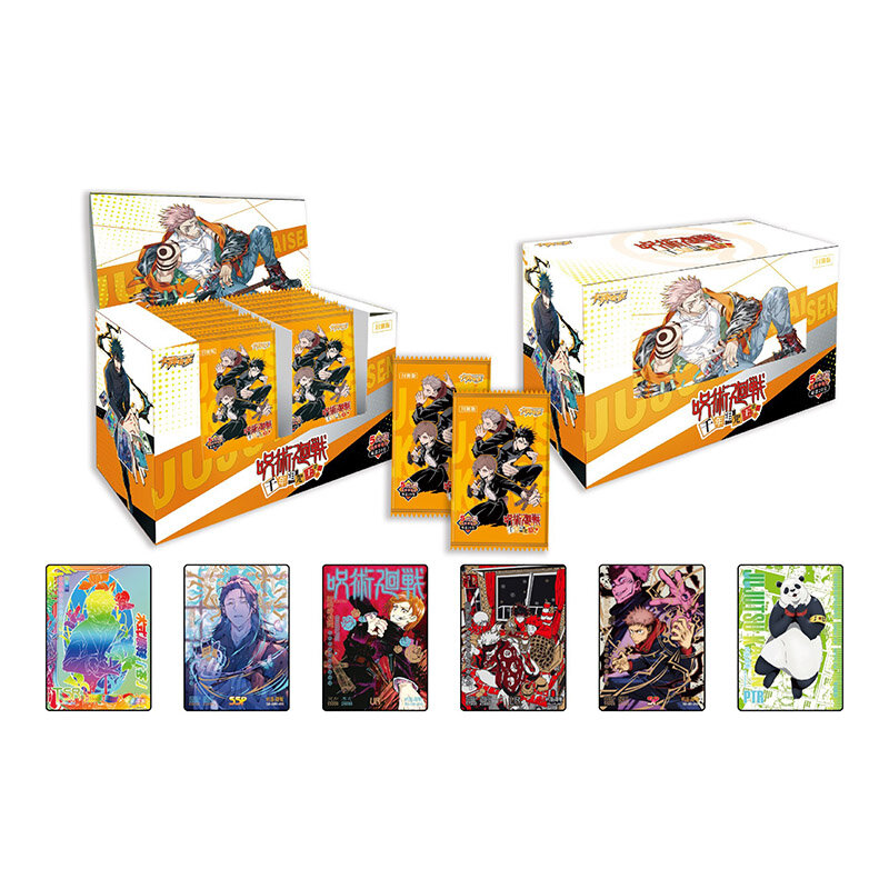 Jujutsu Kaisen-Juego de cartas para niños, mesa de juegos de mesa, regalo de Anime de Navidad, pasatiempo, coleccionables