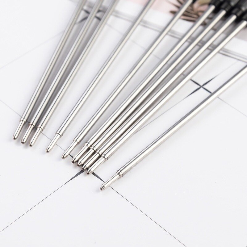 قلم حبر جاف معدني قابل لإعادة التعبئة ، مواصفات 108 مللي متر ، إعادة تعبئة دوارة ، إعادة تعبئة معدنية