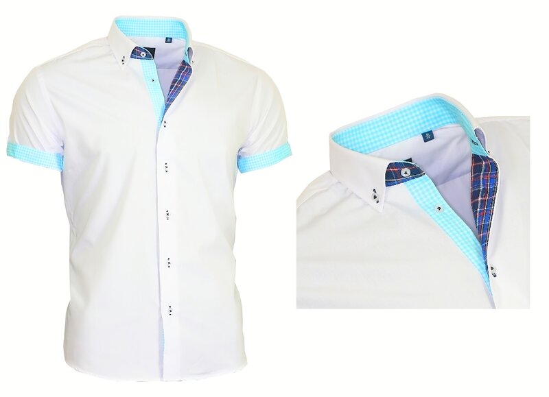 ZOGAA męska solidna kolorowa bawełniana koszula z krótkimi rękawami zapinana na guziki casualowa męska Streetwear nadaje się do codziennych męskich bluzek S-3XL