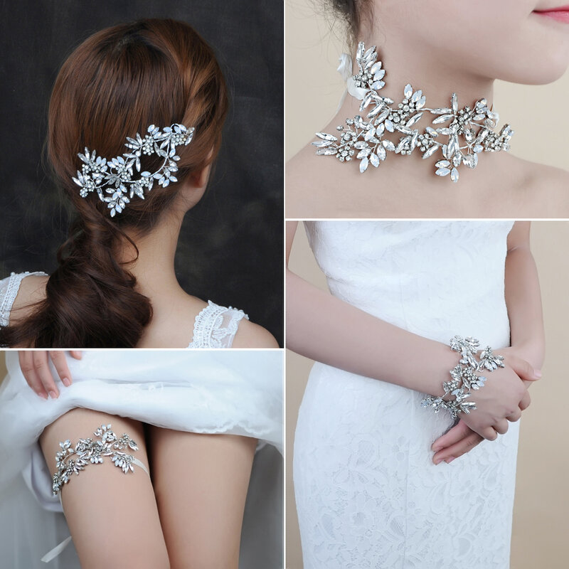 TRiXY-Tiara de boda de cristal H78, accesorios para el cabello, joyería para el cabello, diadema nupcial