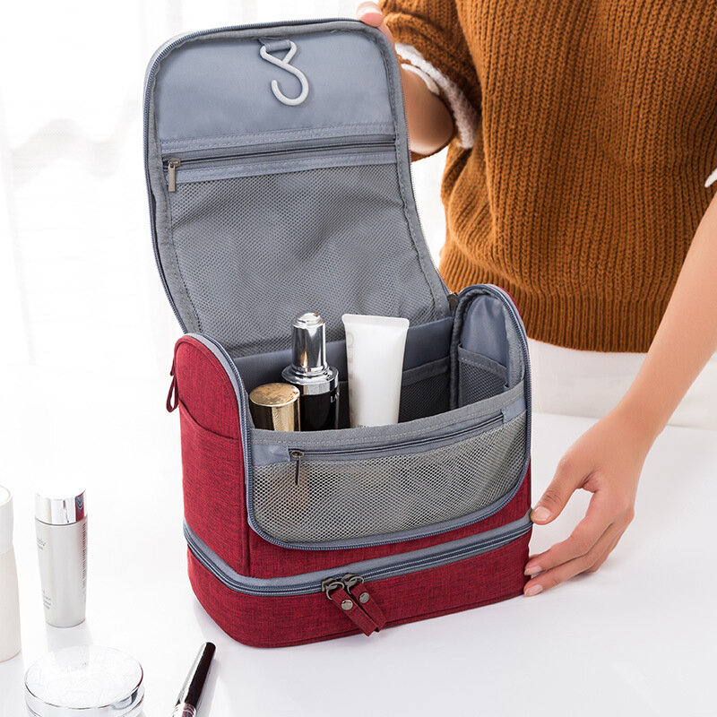 다기능 야외 여행 가방, 새 버전 더블 레이어 방수 저장 가방, 대용량 습식 및 건식 분리 가방