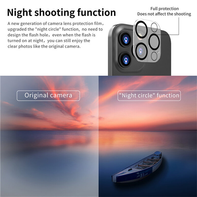 2021 Nieuwe Hoge Kwaliteit Camera Screen Protector Voor Iphone 12 Pro Max Camera Lens Protector Voor Iphone 11 Pro Max gehard Glas