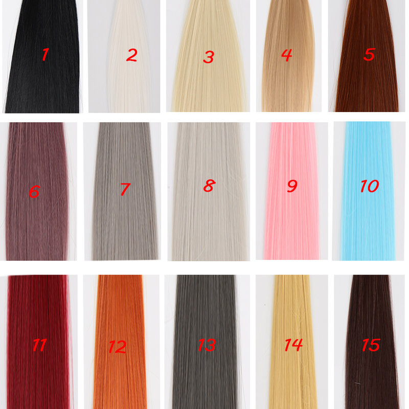 Bybrana-peruca bjd boneca 1/3, 1/4, 1/6 e 1/8, franja total, ombro, alta temperatura, peruca de seda