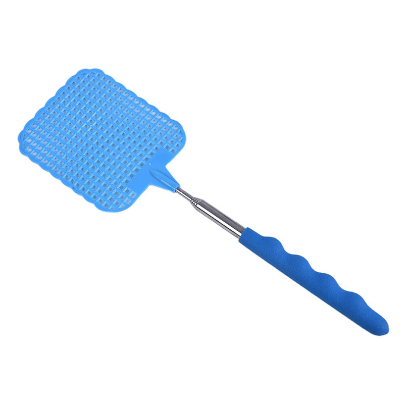 Swatter mosca da mão quente com haste de tração retrátil ferramentas do agregado familiar acessórios retrátil fly swatter portátil