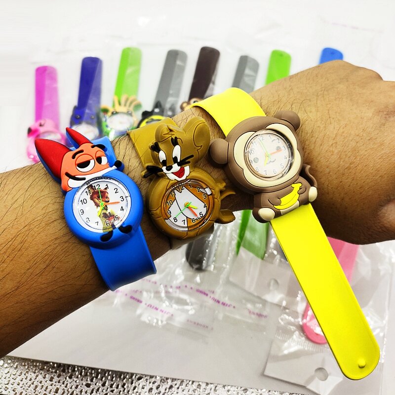 16 nowych stylów zwierząt zegarek dla dzieci dziecko dziecko dowiedz się czas zabawka lis/kot/mysz/małpa/pająk/ptak Wrist Watch dla dzieci prezent urodzinowy
