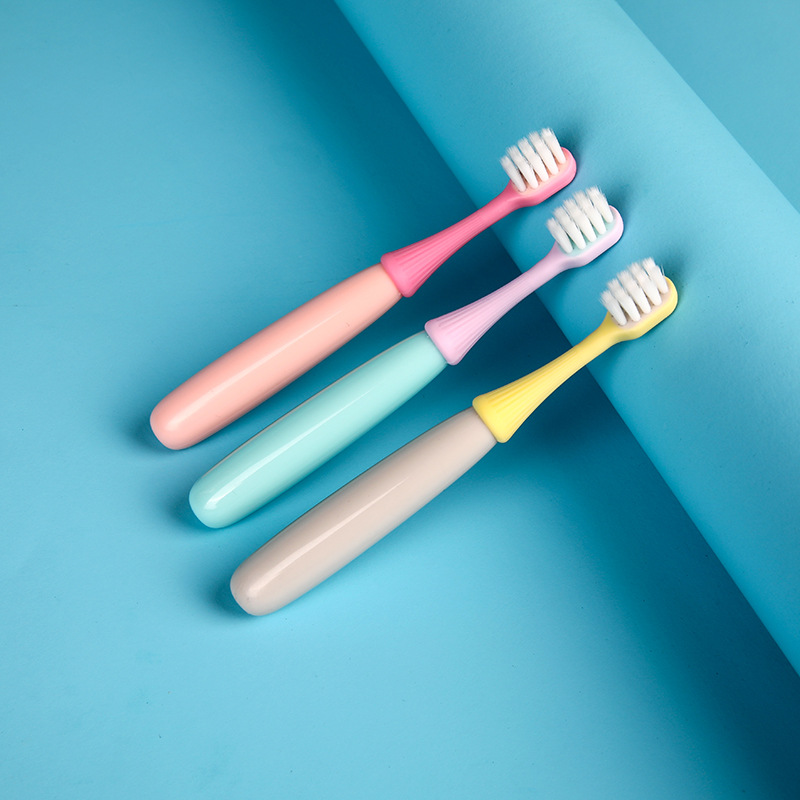 Cepillo de dientes suave para niños de 1 a 10 años, cepillo de dientes con dibujos animados, cabezal de cepillo de silicona, cerdas suaves de bebé, alta calidad