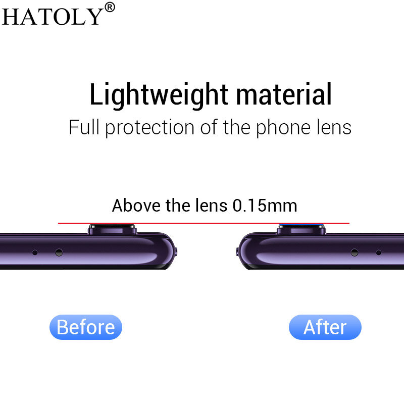 Protector de cámara para OPPO Realme XT, película de lente de cámara para Realme XT, película protectora de cristal para Realme XT, 2 uds.