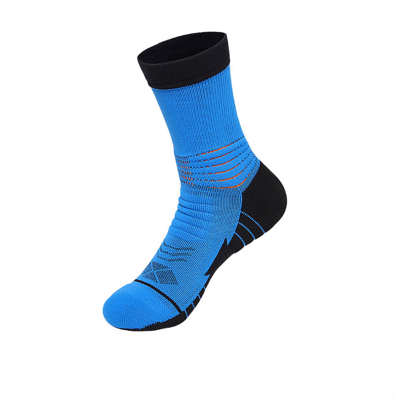 5 Pairs/Lot High Quality Casual Sporty Thick Towel Cycling Socks Anti-slip Breathable Trampoline Sport Bike Men's Socks Set