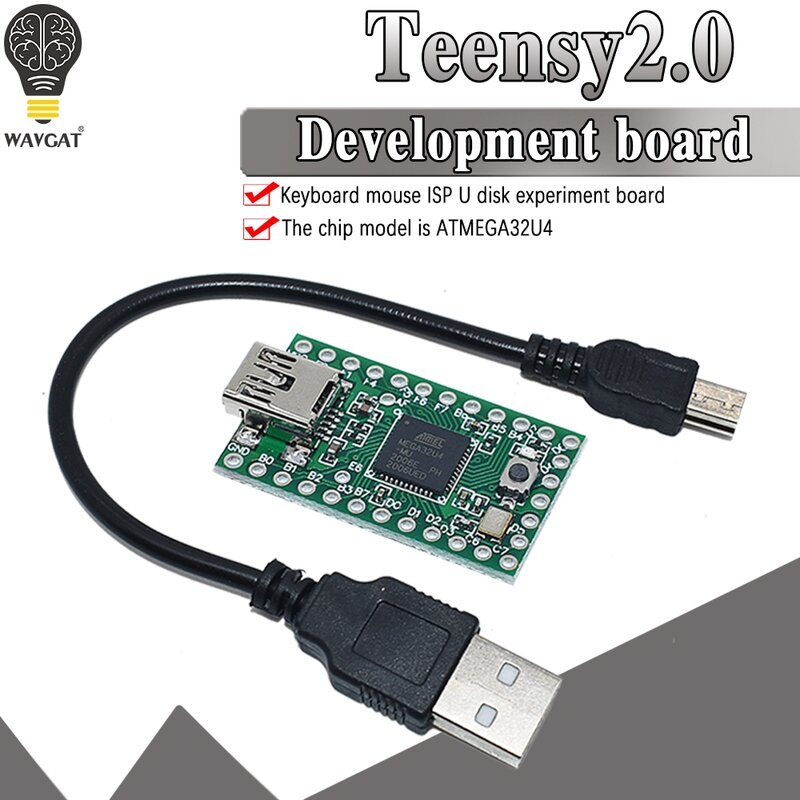 Teensy-teclado USB oficial 2,0 ratón teensy para Arduino AVR ISP, placa de experimento U disk Mega32u4, nuevo