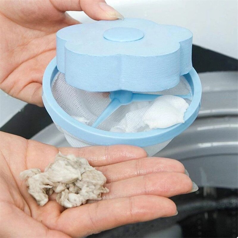 4Pcs/Set Reusable Pet Fur Lint Hair Catcher Clothes Cleaning Ball Household Laundry Removal Floating Cleaner For Washing Machine