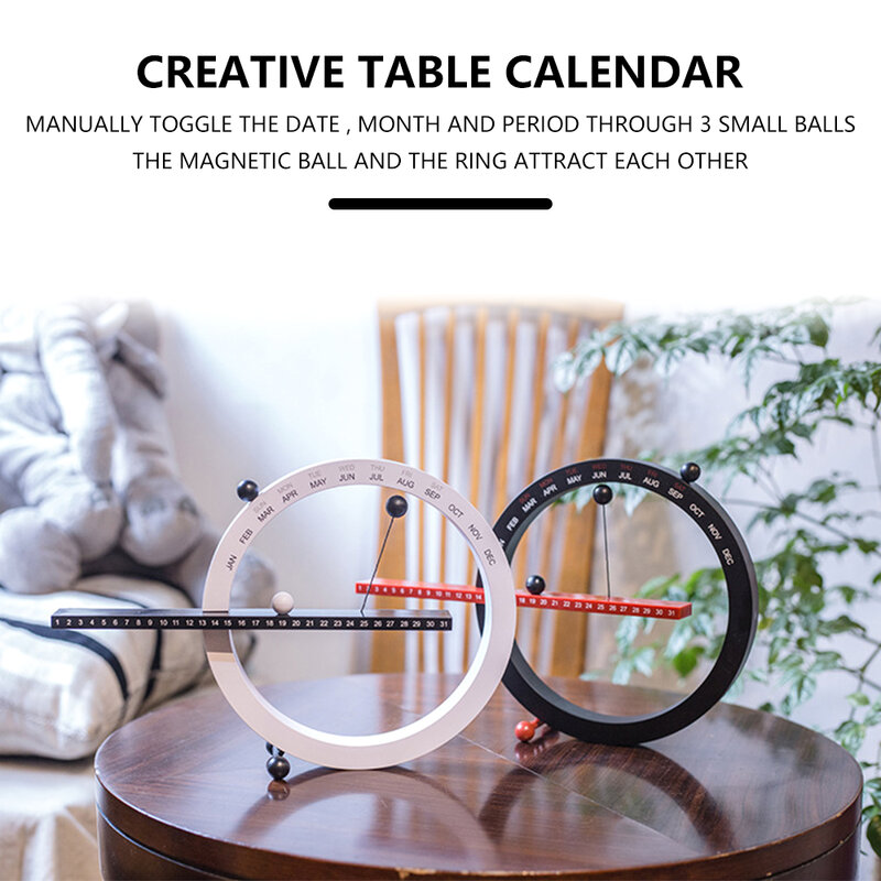 2021 Ins nórdico estilo creativo tiempo de moda perpetuo Calendario de mesa Manual escritorio Calendario decoración del hogar mejor regalo de cumpleaños