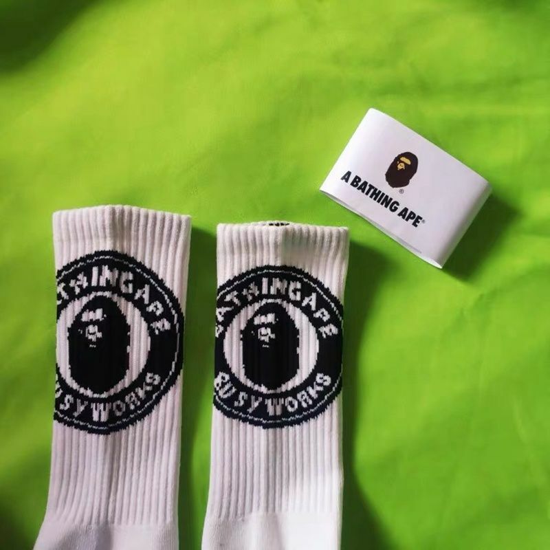 2021 New Bape Stockings Man Woman Hip Hop Pure Cotton High Quality Warm Autumn And Winter Sports Streetball Campus Lovers Gift