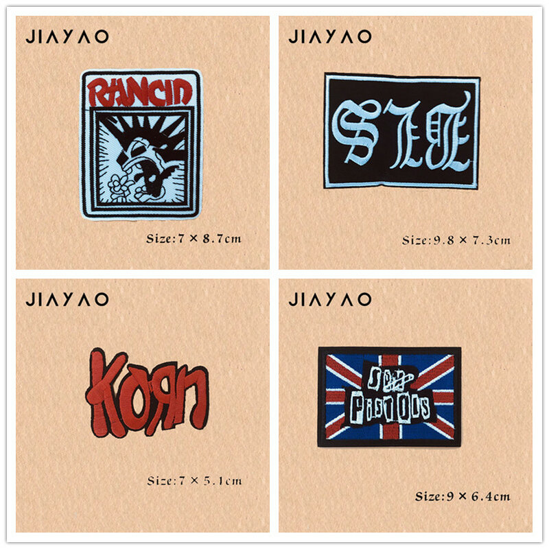 Embroidered patch rock band heavy metal band banner hot stickers badge sewing lron on clothing stickers accessories  patches