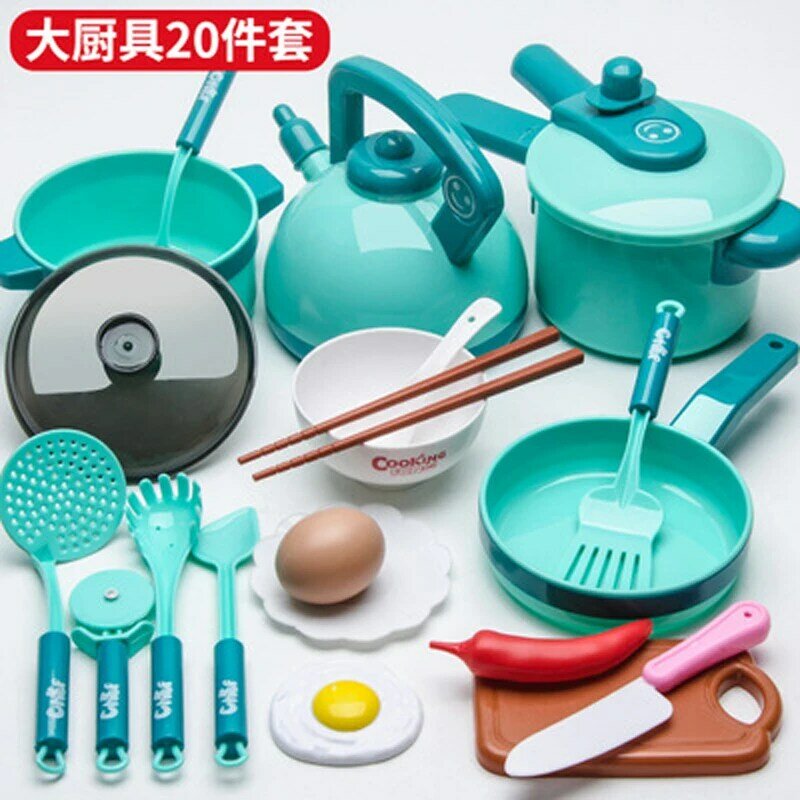 Детская кухонная мини-посуда, кастрюля, мини-посуда для приготовления пищи, игрушка, имитация кухонных игрушек, для раннего развития ребенк...