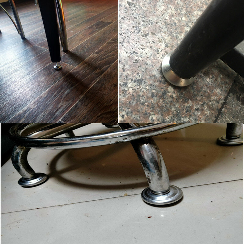 4 Uds patas para mueble de acero, Base antideslizante, mesa, gabinete, pata, Patas de nivelación ajustables, tornillo M6 M8 M10