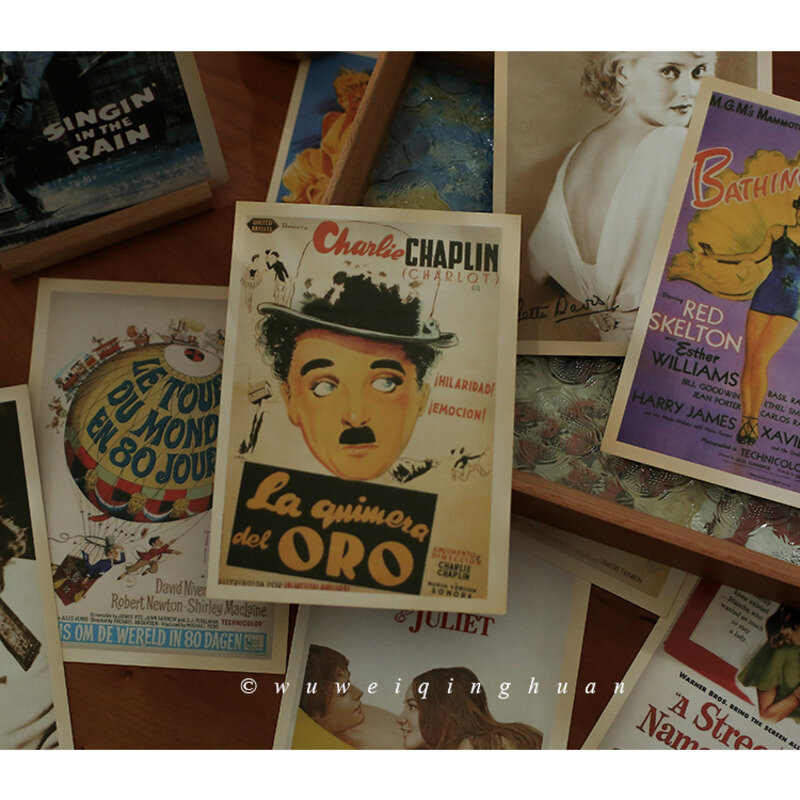 32 шт. ретро старая фотооткрытка классический фильм молочный альбом декоративный настенный плакат винтажные коллекционные открытки Канцто...