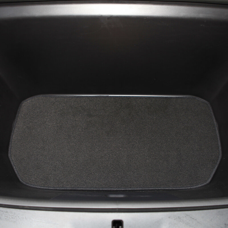 Tappetino per bagagli morbido Tplus accessori auto per Tesla modello Y 2020-2021 tappetino per bagagli anteriore e posteriore s tappetino in flanella di pelliccia s