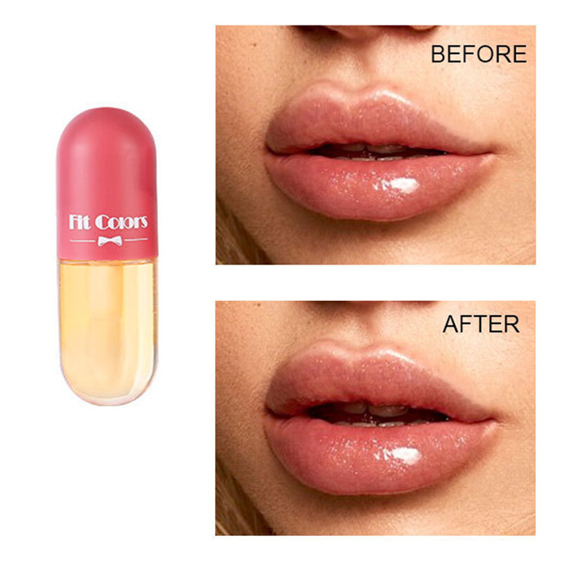 Crystal Jelly Lip Gloss Capsule Clear Moisturize Lip Oil Lipgloss Lasting Lip Plumper Oil Beauty Make Up Liquid Lipstick TSLM2