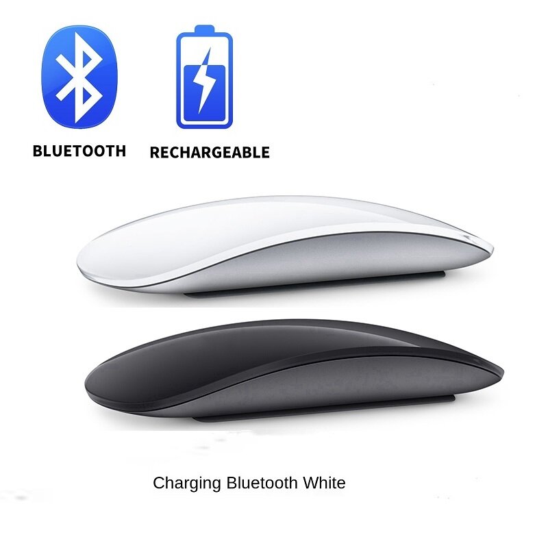 ForBluetooth 5.0 – souris optique Rechargeable sans fil, 1600 DPI, Portable et ergonomique, pour ordinateur Portable et tablette