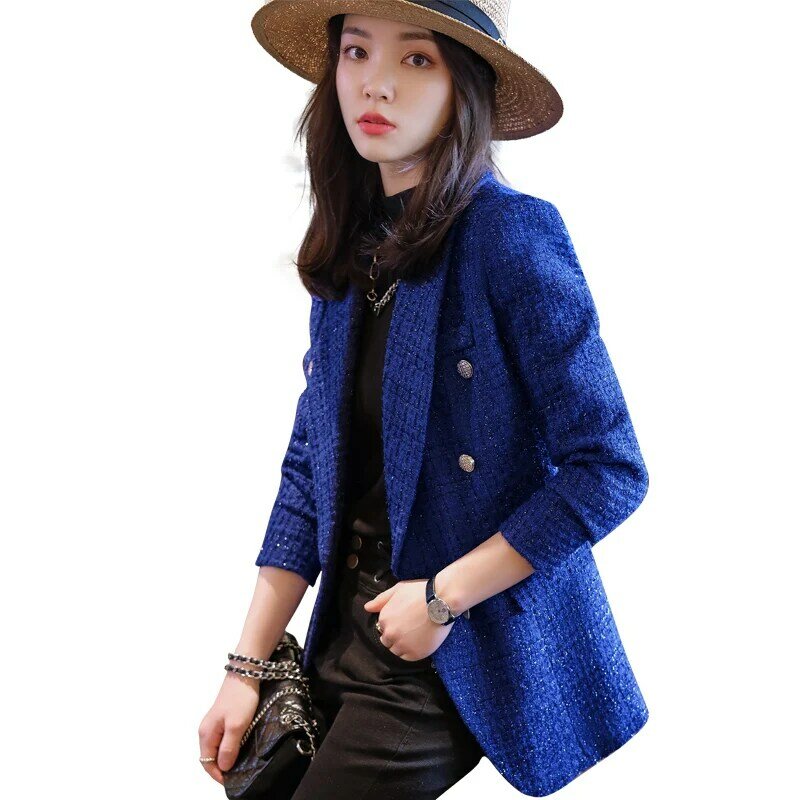 2021 nuovo arrivo di alta qualità invernale giacca spessa donna femminile manica lunga blu nero giacca moda donna cappotto giacca donna
