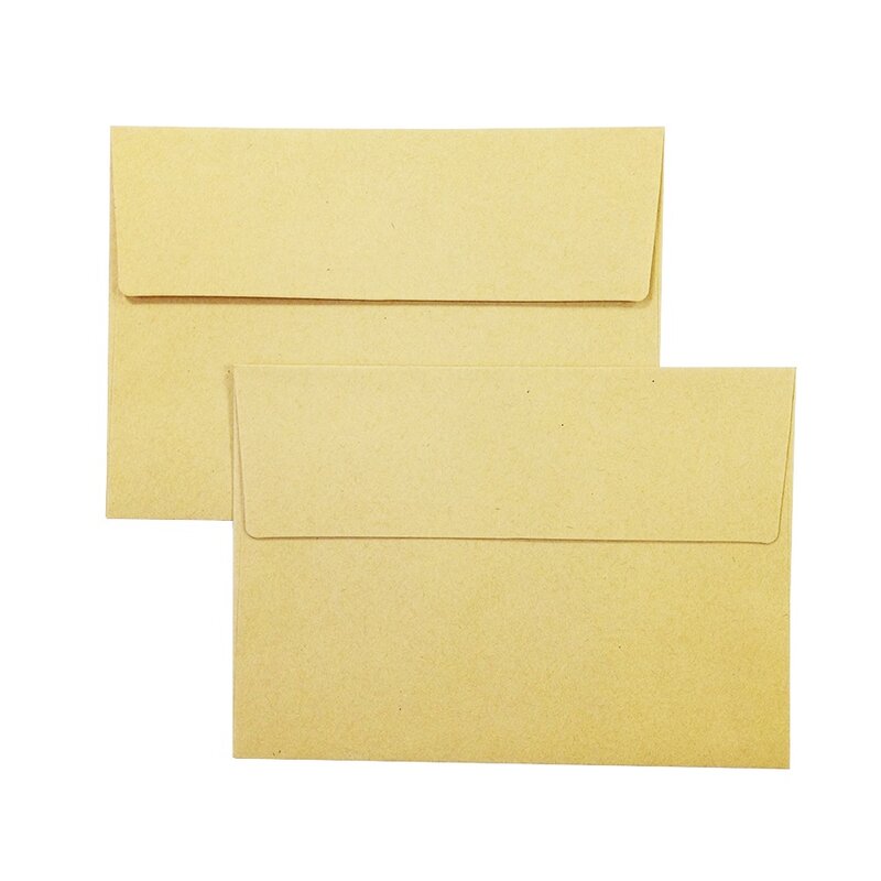 10 envelopes de papel kraft estilo vintage natureza, envelopes diy multifunções, escola e escritório, fornecedor de papelaria, 160*110mm