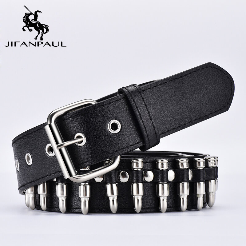 JIFANPAUL – ceinture à balles pour femmes, meilleure vente, style punk rock, nouvelle ceinture pour dames avec jeans moto, décoration à la mode, livraison gratuite