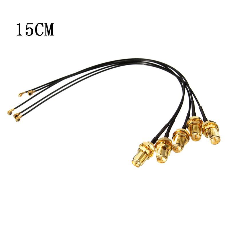 5PCS Extension Cord IPX to RP SMA Female Connector Antenna WiFi Pigtail Cable 