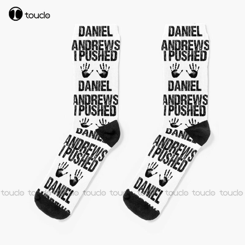 New I Pushed Daniel Andrews Socks Yellow Socks Personalized Custom Unisex Adult Socks Popularity Gifts