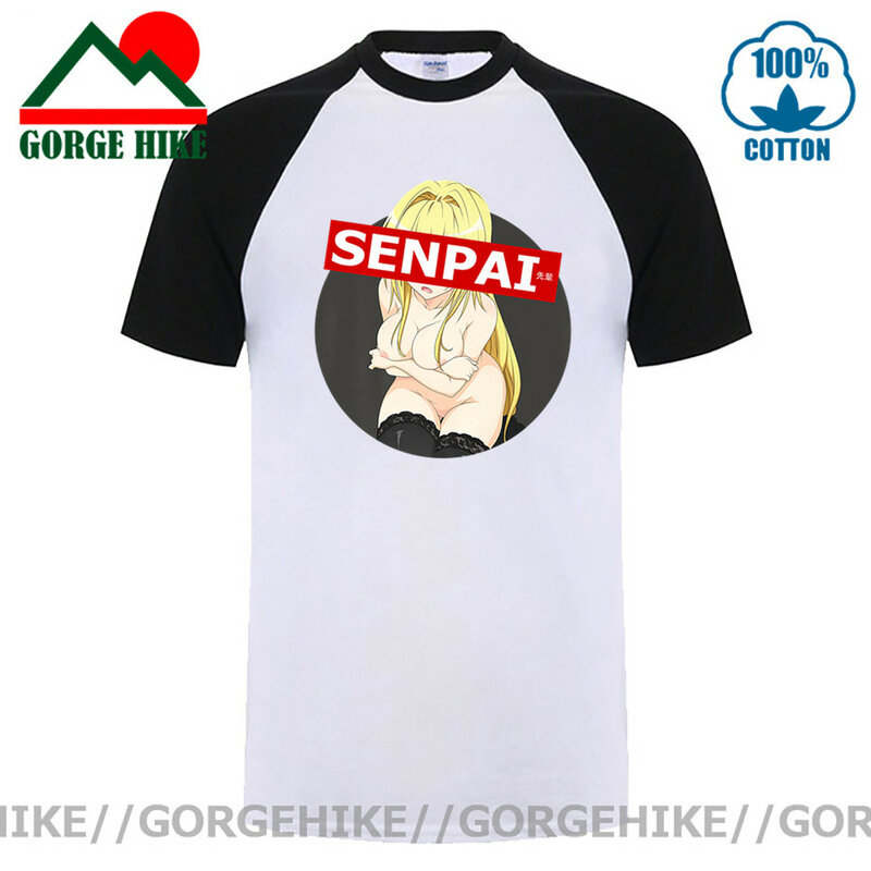 GorgeHike-Camiseta de Anime Ahegao para chica japonesa, ropa de Nerd Hentai Senpai, Material Geek Waifu, Otaku Waifu, novedad