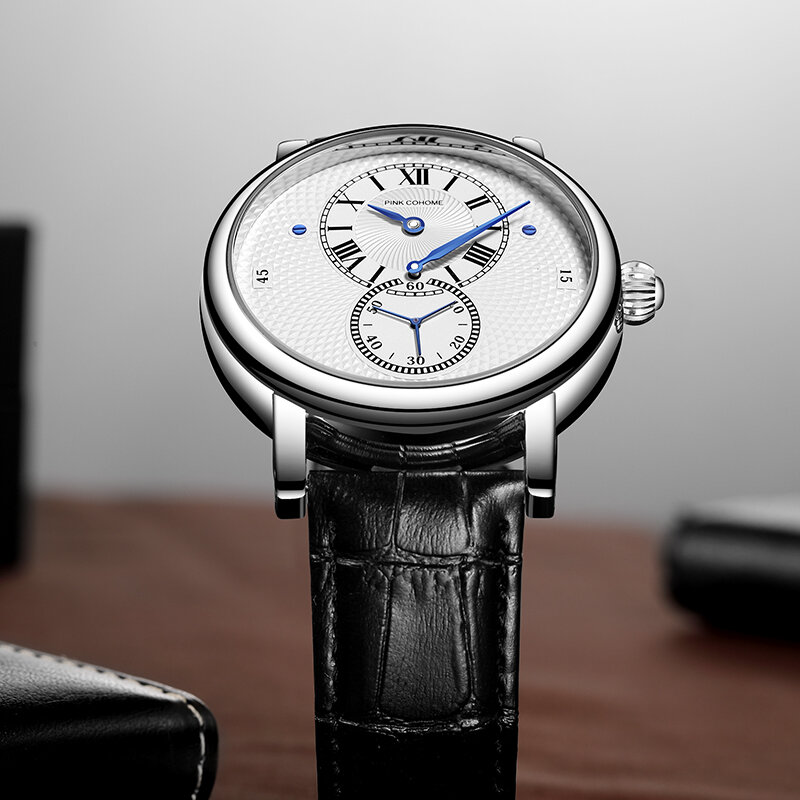 Relógio automático chrono swiss design relógios uhr mecânica masculino relógio de pulso único relojes movimento luxo alemanha marca