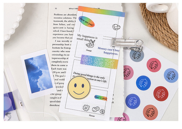 Mr.paper 20 unids/lote estilo Instagram Butter Paper-cartulina de manualidades, Material para álbumes de recortes, papel para palabras frescas, tarjetas LOMO