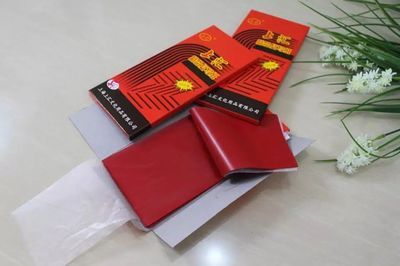 100 unids/pack 48K de doble cara de alta calidad rojo Papel carbón 18.5X8.5cm