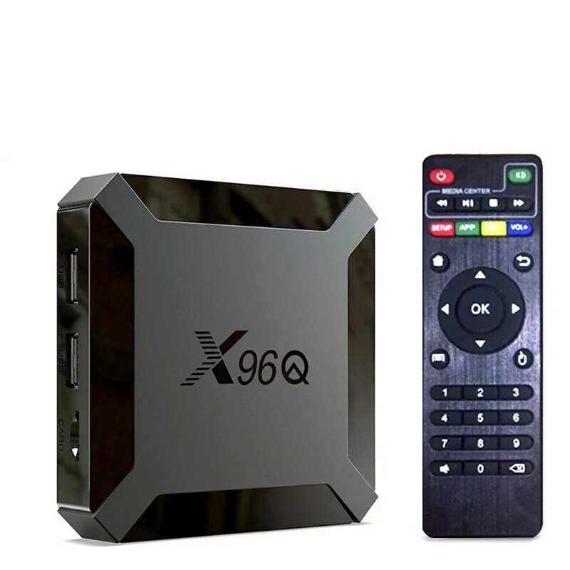 صندوق التلفزيون أندرويد 10.0 X96Q 4K 2.0A 2.4G واي فاي H313 رباعية النواة الذكية تعيين صندوق علوي التسليم السريع