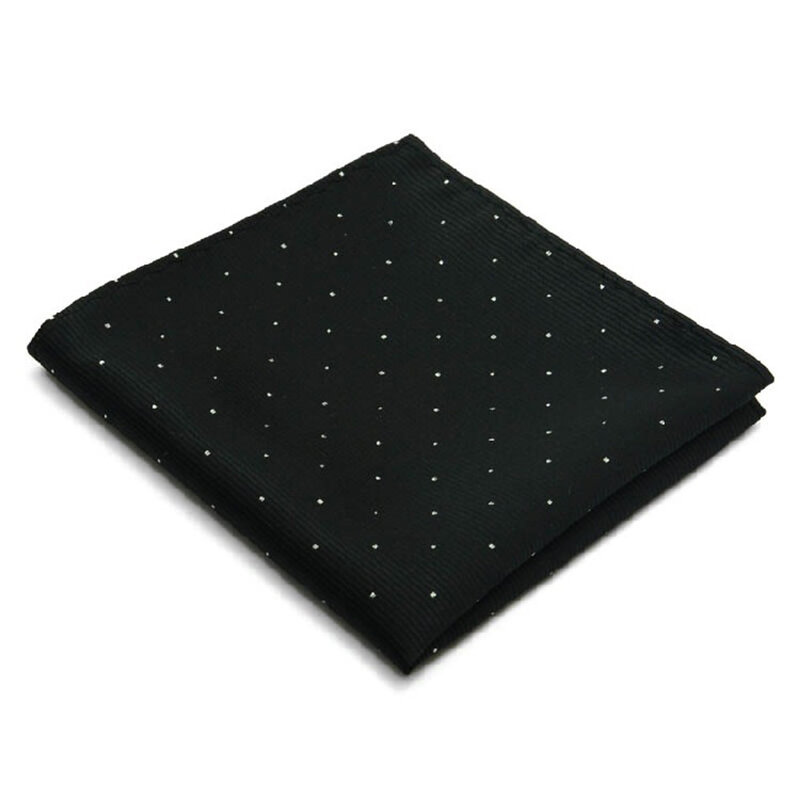 1pc Elegant Fashion Men's Handkerchief Polka Dot Wedding Party Polyester Printed Men's Suit Business Pocket Square Chest Towel
