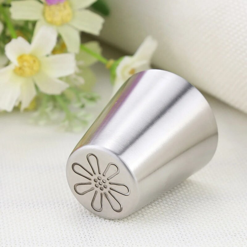 57 Styles Silk Flower Tool Stainless Steel Sliver Cake Nozzles Dessert Cream Cupcake Bakery Decoration Icing Piping Pastry Tips