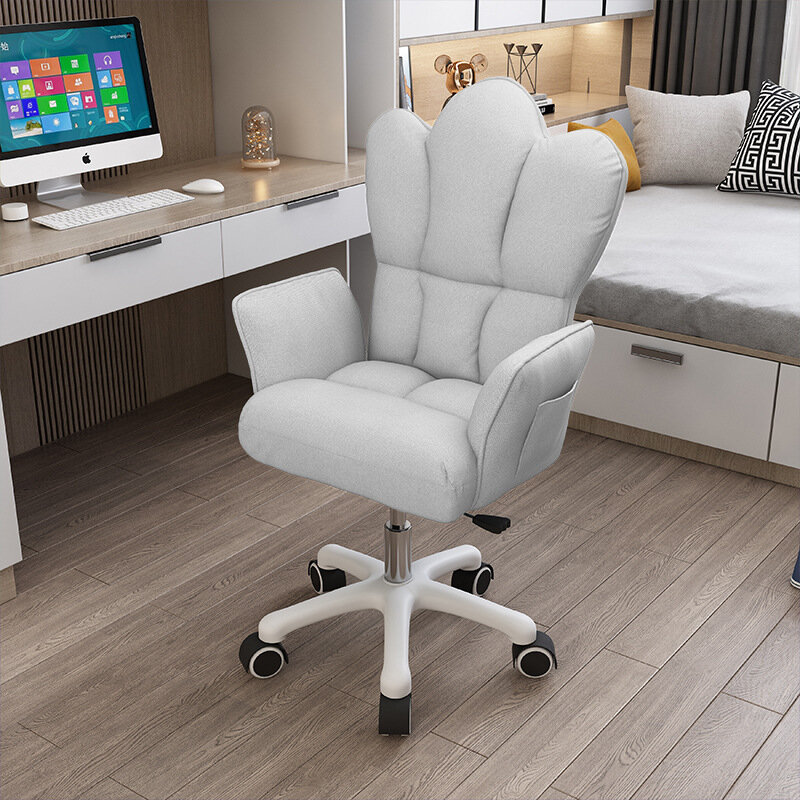 Wielokolorowe ergonomiczne oddychające mody dorywczo składane oparcie komputer do gier krzesło sypialnia biuro rozkładane krzesło obrotowe