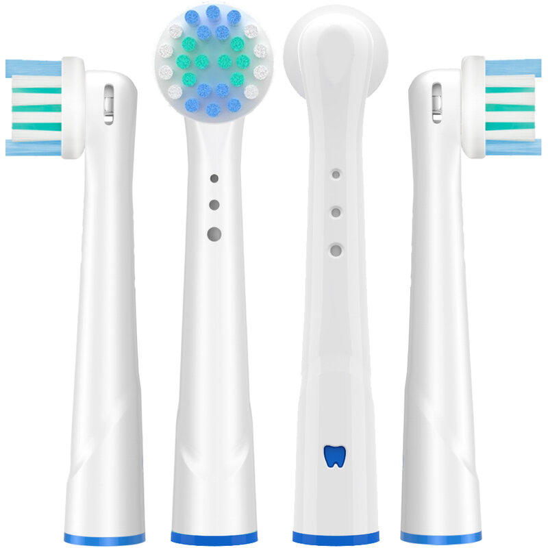 Cabeças de escova de dentes oralb, 4 unidades, padrão de limpeza, substituição para escova de dentes elétrica