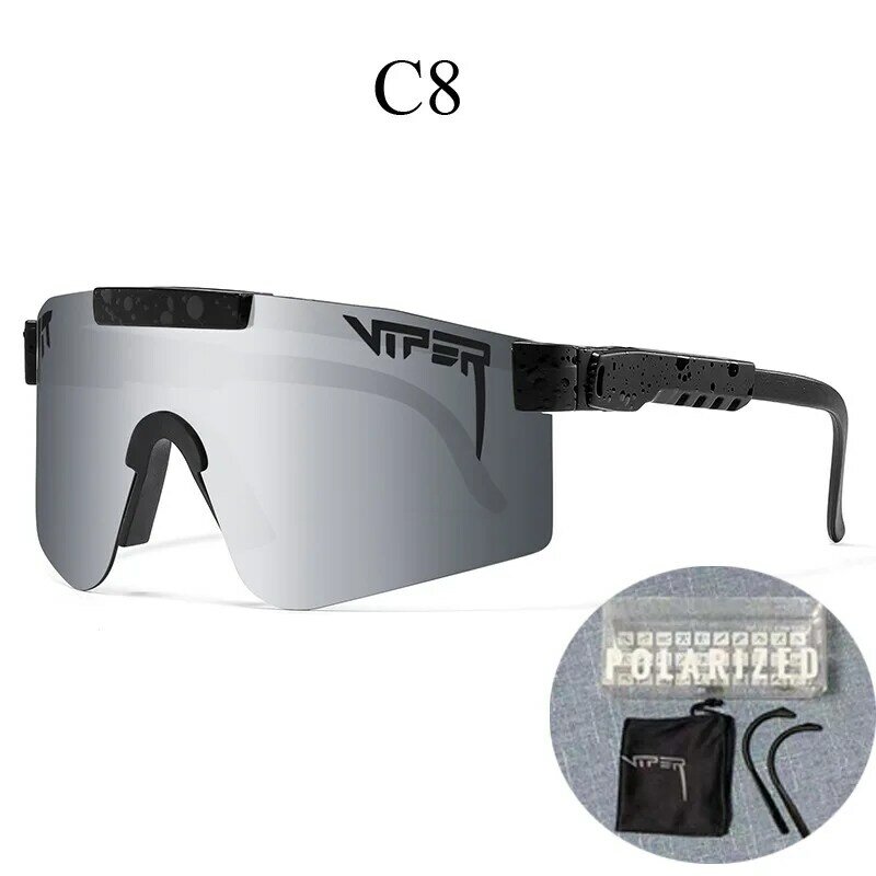 Kacamata hitam Pit Viper terpolarisasi, kacamata olahraga luar ruangan UV400 untuk pria dan wanita