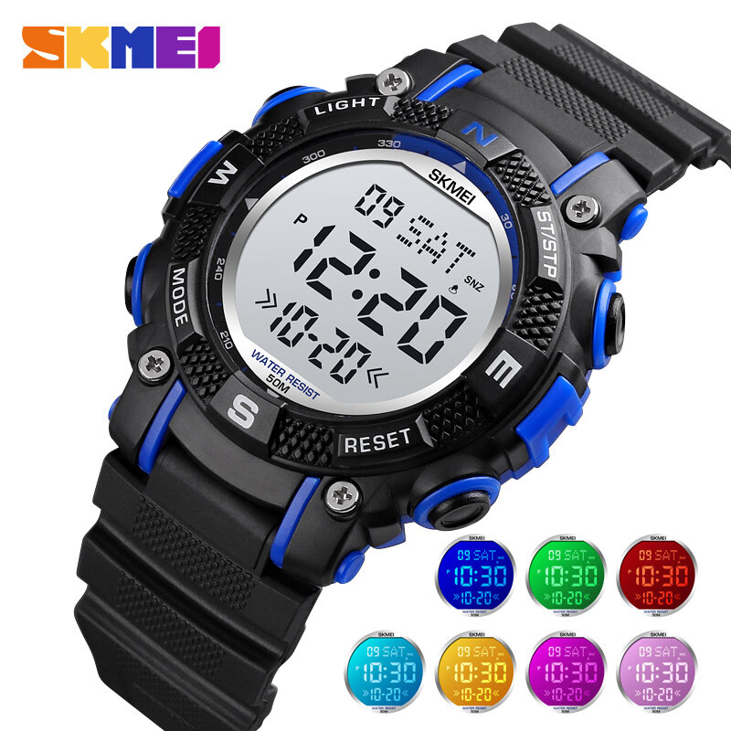 SKMEI-relojes digitales para niños, de marca Original, resistentes al agua, Led, de pulsera, electrónico, deportivo, para niños y niñas, regalos
