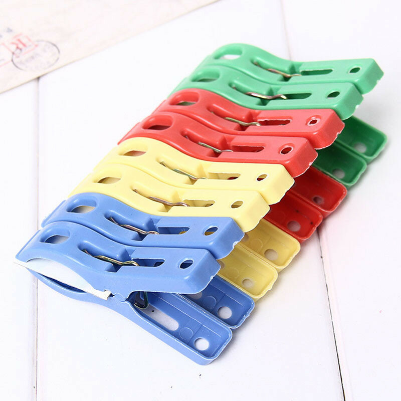 Set of 8 Beach Towel Clips in Fun Bright Prevents Towels Blowing Away