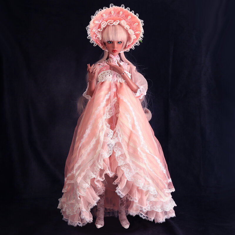 Ucanean – ensemble de vêtements de poupée de 60CM, avec robe et perruque, chaussures adaptées à la poupée BJD 1/3, corps non compris