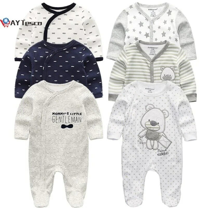 Anyuannewborn roupas de inverno do bebê 2/3 pçs bebê meninos meninas macacão manga longa roupas roupas infantis menino