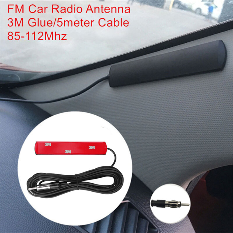 Car Radio Antenna FM Signal Amplifier Booster 5 meter Cable Universal for BMW Toyota Hyundai VW Kia Nissan boat Auto Vehicle