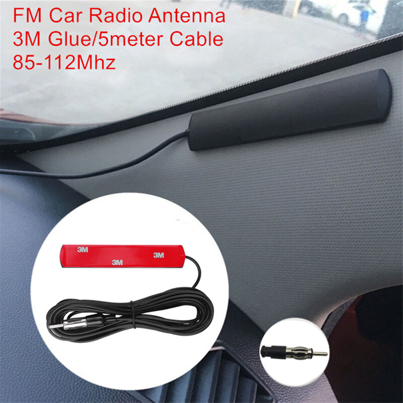 Auto Antenna Radio FM Amplificatore Del Segnale Del Ripetitore 5 metri di Cavo Universale per BMW Toyota Hyundai VW Kia Nissan barca Auto del veicolo