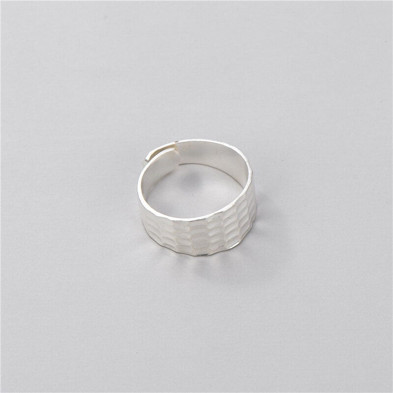Sodrov S925 Стерлинговое Серебро широкая версия кольцо для лица женское модное креативное нишевое регулируемое кольцо HK 18