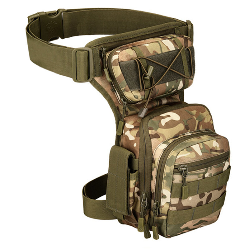 Men Leg Bag Waist Bag Utility Belt Pack Pouch Adjustable Hiking Male Hip Motorcycle Bags Military Tactical Waist Bag 2021